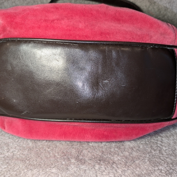 Vintage 2002 Juicy Couture Pink Velour Bag With Keychains Y2K Make Me An Offer ♥ - Picture 11 of 16
